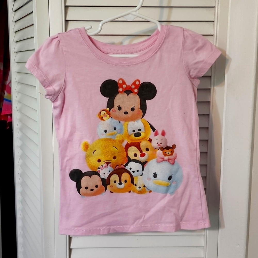 Pink Disney Tsum Tsum shirt, 4T